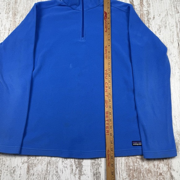 Patagonia Sweater Womens Sz L Blue Fleece 1/4 Zip Pullover Buttery Soft‎ - Picture 7 of 9